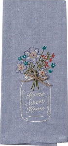 10636806 KAY DEE DESIGNS Полотенце кухонное Kay Dee Designs с вышивкой "Милый дом" 46х71см, хлопок Ткань