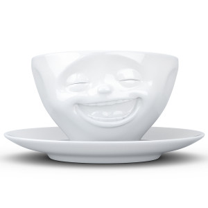 T01.47.01 Чайная пара tassen laughing 200 мл белая Tassen by FIFTYEIGHT PRODUCTS