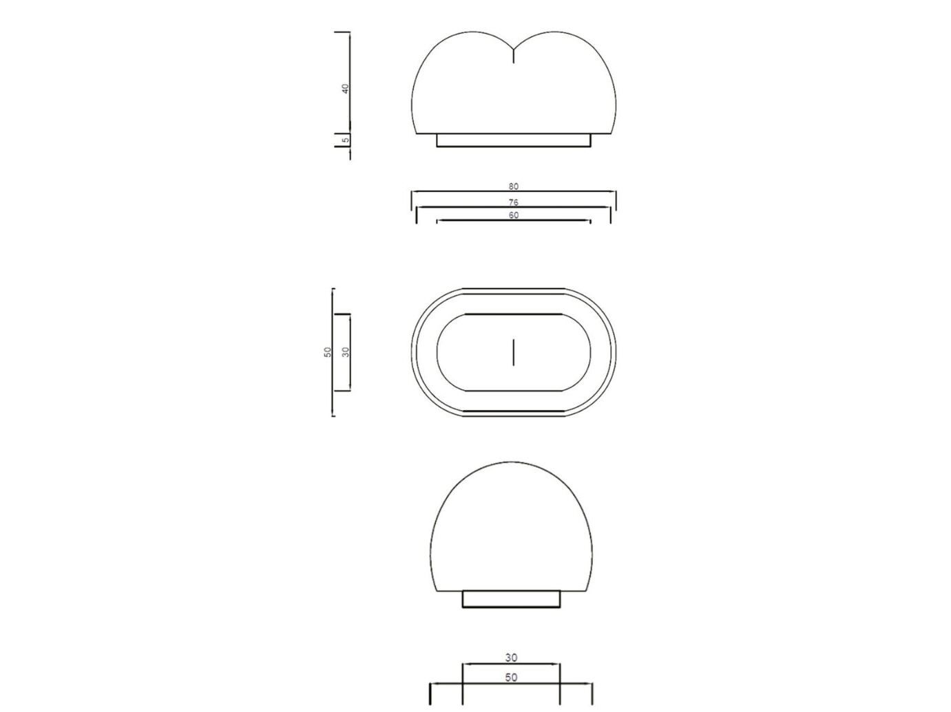 Бархатный пуф Paolo Nesi LEPOUF ARCH-00031614 - Вид №5
