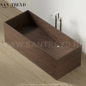Ванна свободностоящая WOODLINE коричневый дуб