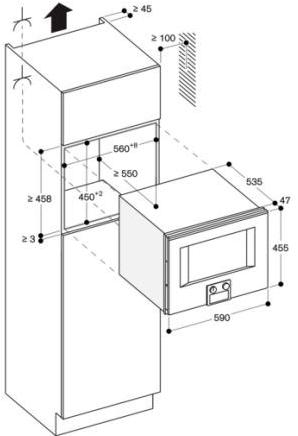 Gaggenau Комбинированная микроволновая печь Serie 400 Bm450100 - Вид №4