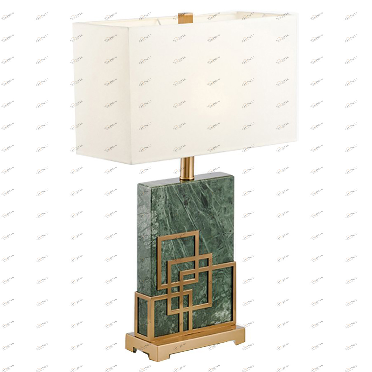 Настольная лампа Green Marble 898 EVENHOME ВАЗА 192752 Белый;зеленый 