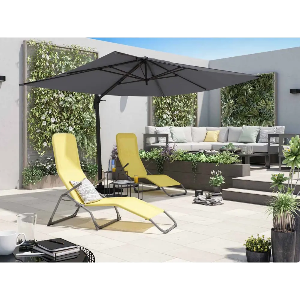 Зонт BEGINIA Aura 281x386 см серый 89420169 STLM-2044082 - Вид №16