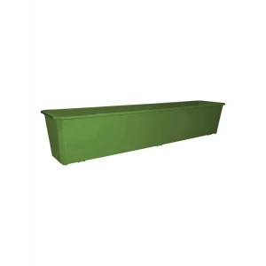 Ящик балконный Ingreen 80x17x15 см v14 л пластик оливковый