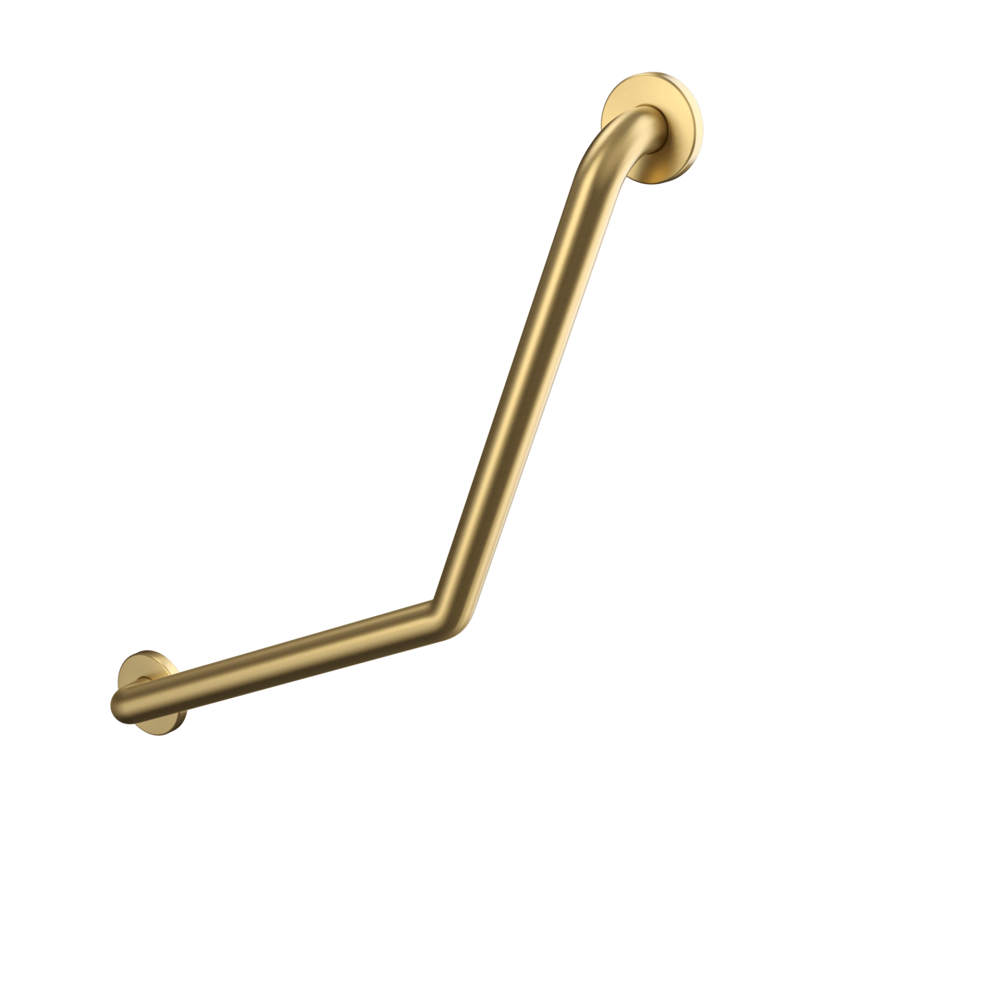 B610-L Поручень из нержавеющей стали, изогнутый на 135°, 2-точечная фиксация Duten 