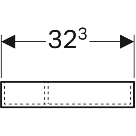 500.525.00.1 Перегородка для выдвижного ящика Geberit Xeno², T-образная, для верхнего выдвижного ящика Geberit  - Вид №3