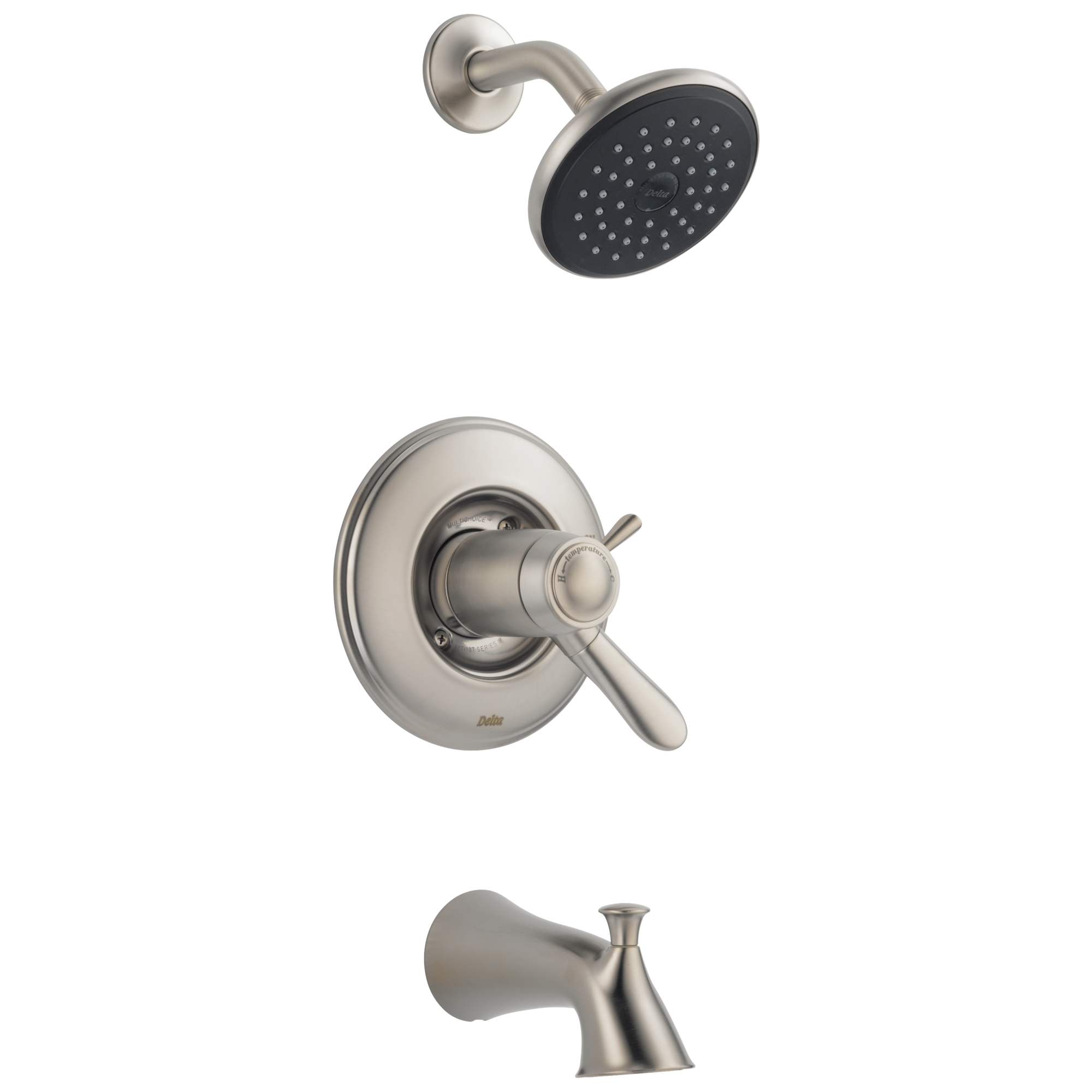 T17T438-SS Для ванны и душа TempAssure® серии 17T Delta Faucet Lahara Нержавеющая сталь 
