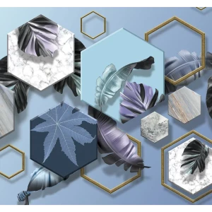 Фотообои Трёхмерная геометрия 3D флизелиновые 300x270 см L12-977