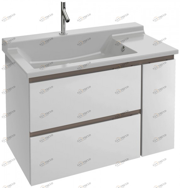 EB1331-N28 Мебель под раковину-столешницу 100 см, 2 выдвижных ящика + 1 дверца Jacobdelafon SOPRANO Santreyd