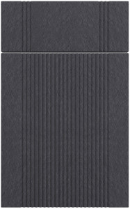 Фасады для кухни Модерн Фрезеровка «Риффель» Аура графит №537