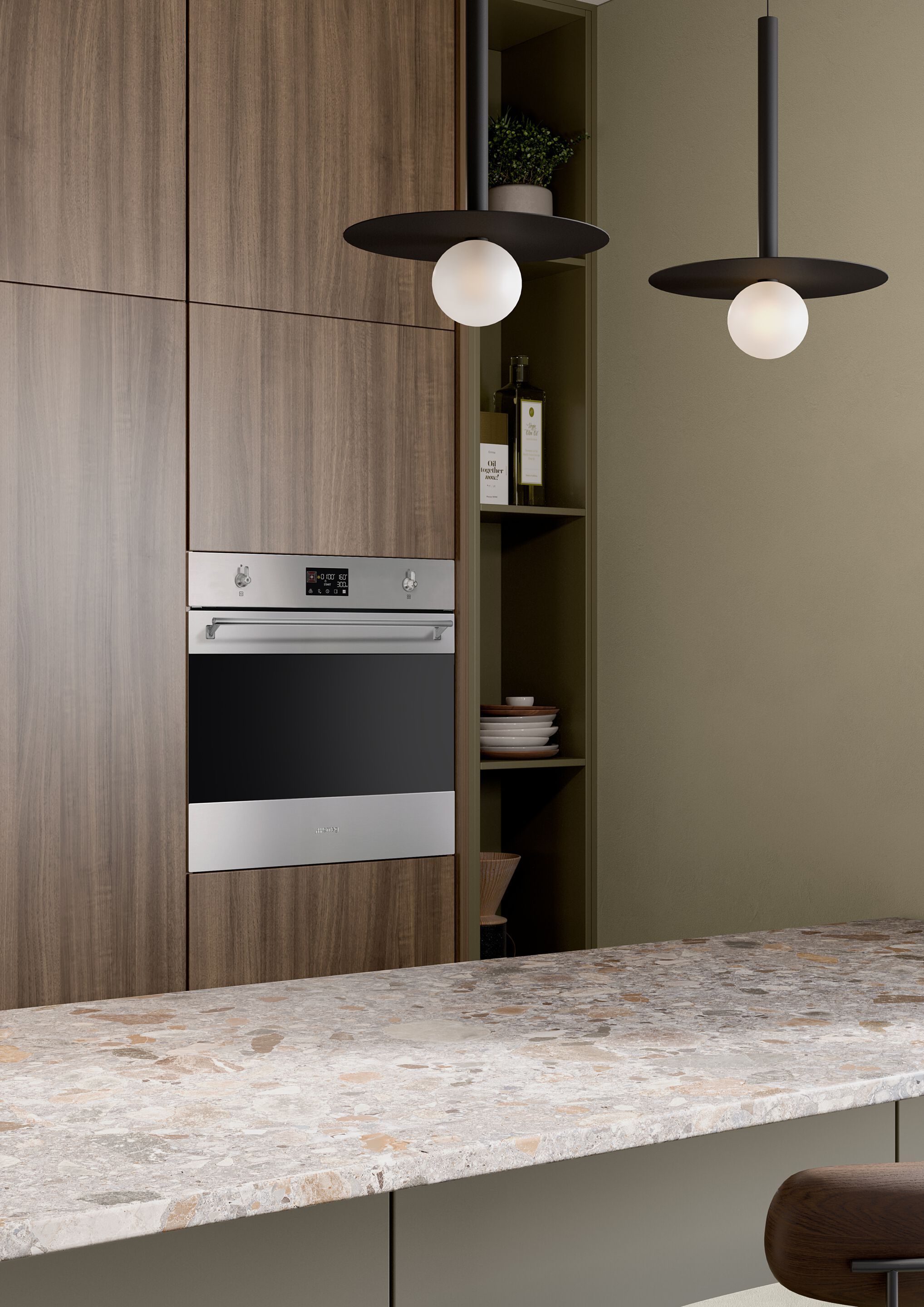 Комбинированная встраиваемая Паровая печь Smeg классическая ARCH-00132463 - Вид №3