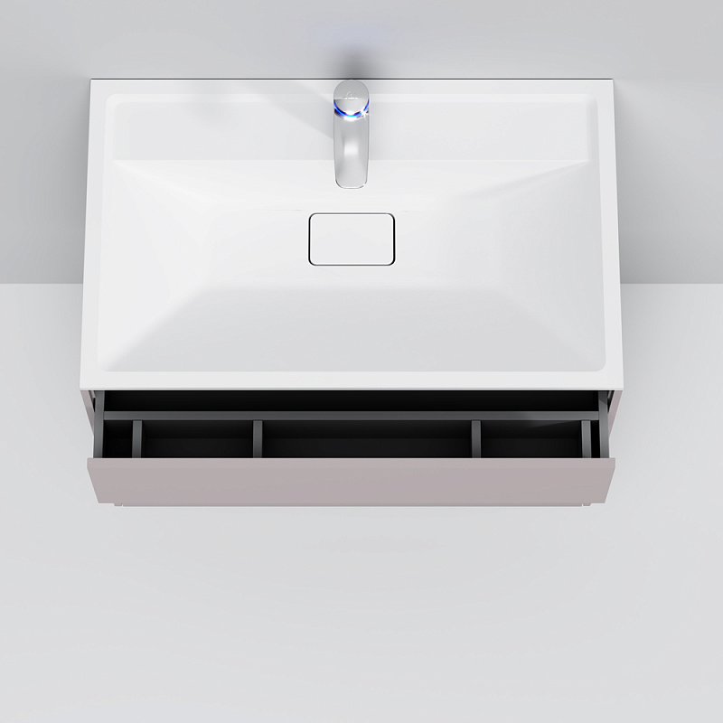 M50AFHX0803EGM INSPIRE V2.0 База под раковину подвесная 80 см 3 ящика push-to-open элегантный AM.PM Inspire 2.0  - Вид №2