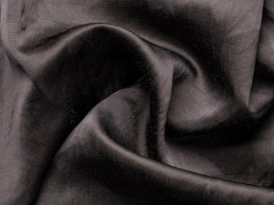 Однотонная ткань из вискозы и льна