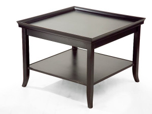 Деревянный журнальный столик для гостиной с журнальной стойкой