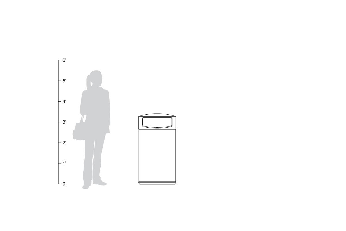 FSRT192 Универсальная емкость для мусора и утилизации  Forms-surfaces  - Вид №25