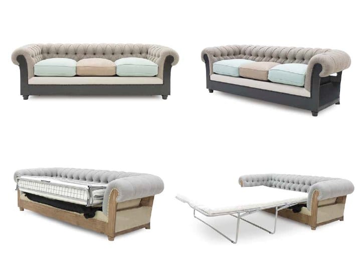 Двуспальный диван-кровать из ткани CREARTE COLLECTIONS Chesterfield Loor Essence ARCH-00020875 - Вид №4