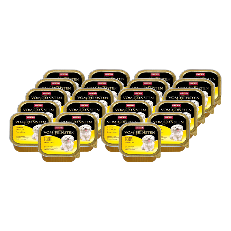 ПР0004588*22 Корм для собак Vom Feinsten Light Lunch Индейка, сыр конс. 150г (упаковка - 22 шт) Animonda 