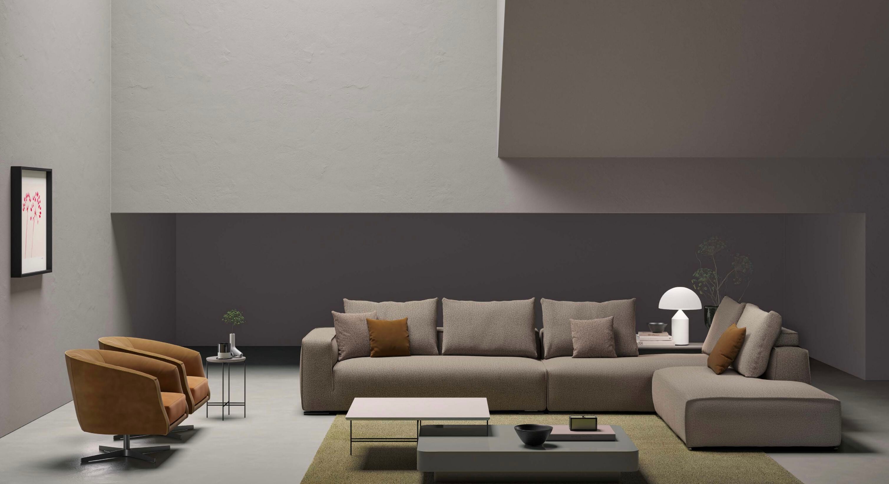 Тканевый диван с полуостровом Marac Витторио ARCH-00015075 - Вид №1