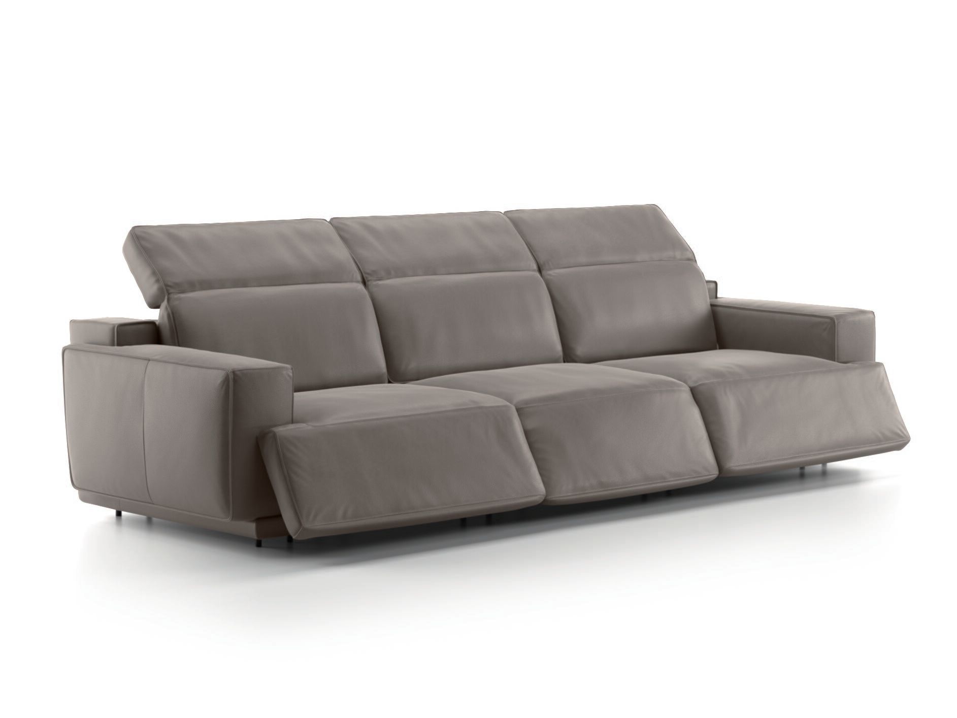 3-местный кожаный диван с откидной спинкой Natuzzi Italia IAGO ARCH-00124002 - Вид №5