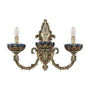 Бра настенное золотистое Bohemia Ivele Amber-Blue 7109B15/3/210 GB BOHEMIA IVELE ПОД СТАРИНУ 00-3889080 Золото