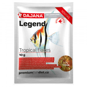 ПР0045376 Корм для рыб Legend Tropical Flakes хлопья 10г (80мл) п/т DAJANA