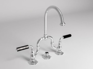 Смеситель для раковины с 3 отверстиями и автоматическим сливом