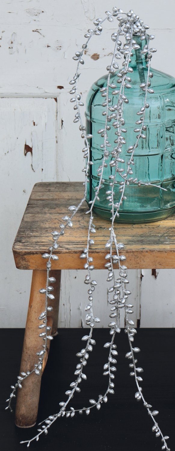 1076 996 a3 Искусственная гирлянда, 73 см, серебро H-andreas  - Вид №8