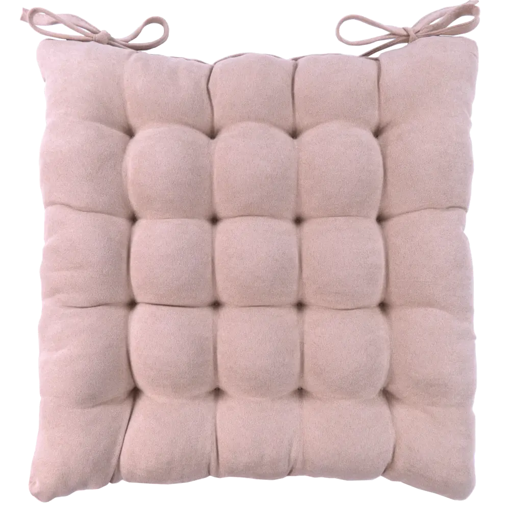 Сидушка Linen Way 38x38x6 см цвет пыльная роза STLM-2067697