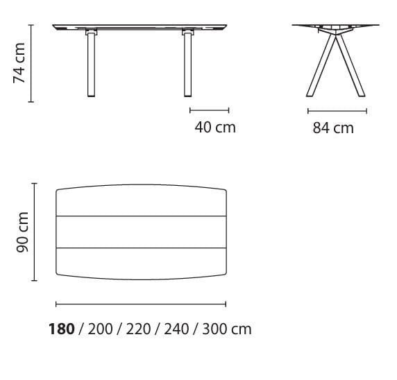 Прямоугольный стол из алюминия и дерева BD Barcelona Алюминий ARCH-00042388 - Вид №7