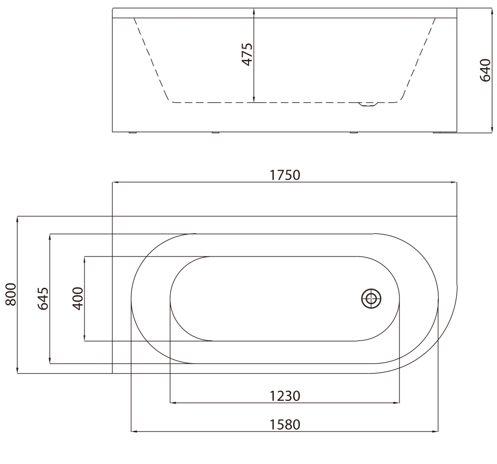 A2201 L CGSP Ванна гидромассажная SSWW  - Вид №2