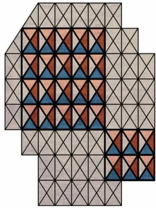 I + I Ковер нестандартной формы из шерсти, вискозы и хлопка  C 104 c