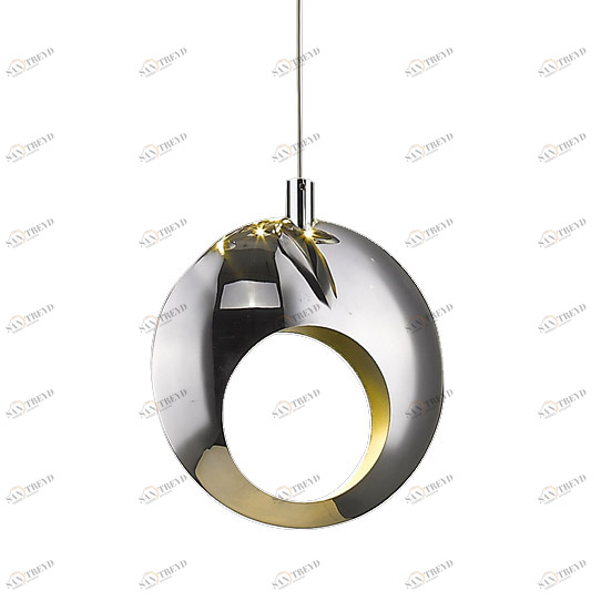 Светильник подвесной 20х20 см хром Delight Collection P98032 DELIGHT COLLECTION ДИЗАЙНЕРСКИЕ 00-3882300 Прозрачный;хром 