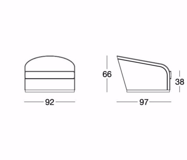 Longhi Кожаное кресло с подлокотниками Loveluxe X 630 - Вид №4