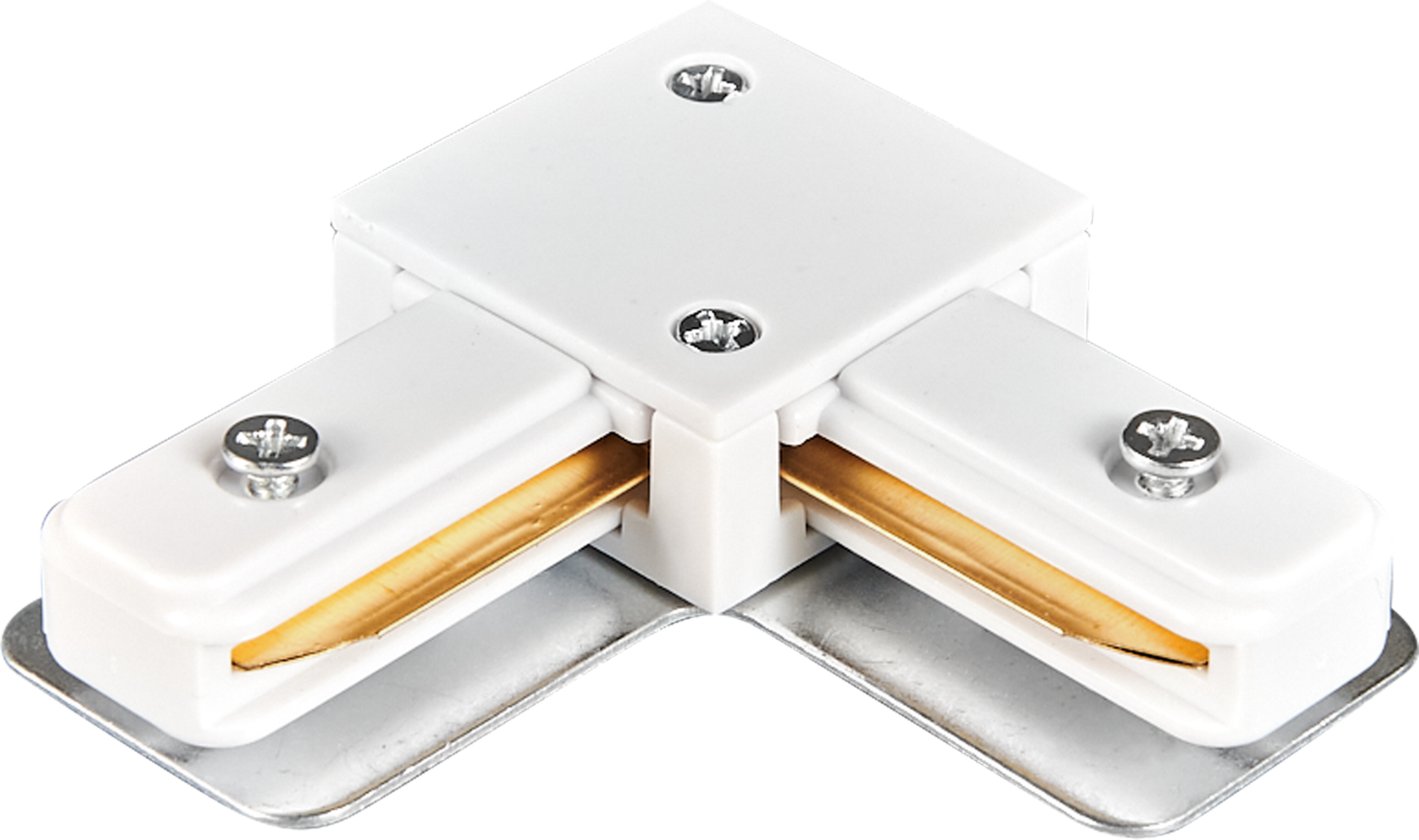 Коннектор угловой Volpe для трековых шинопроводов UBX-Q122 G21 белый 82732524