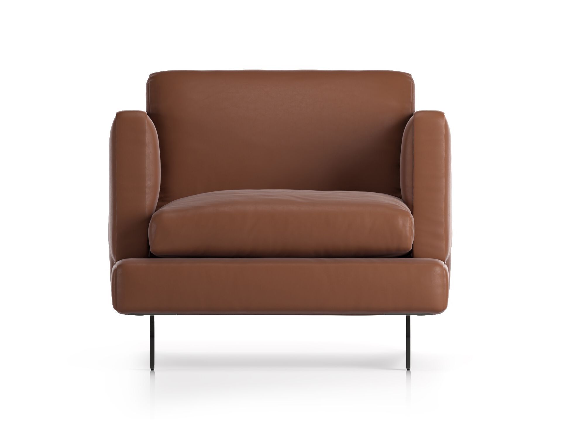 Кожаное кресло с подлокотниками Natuzzi Italia Джереми ARCH-00058748