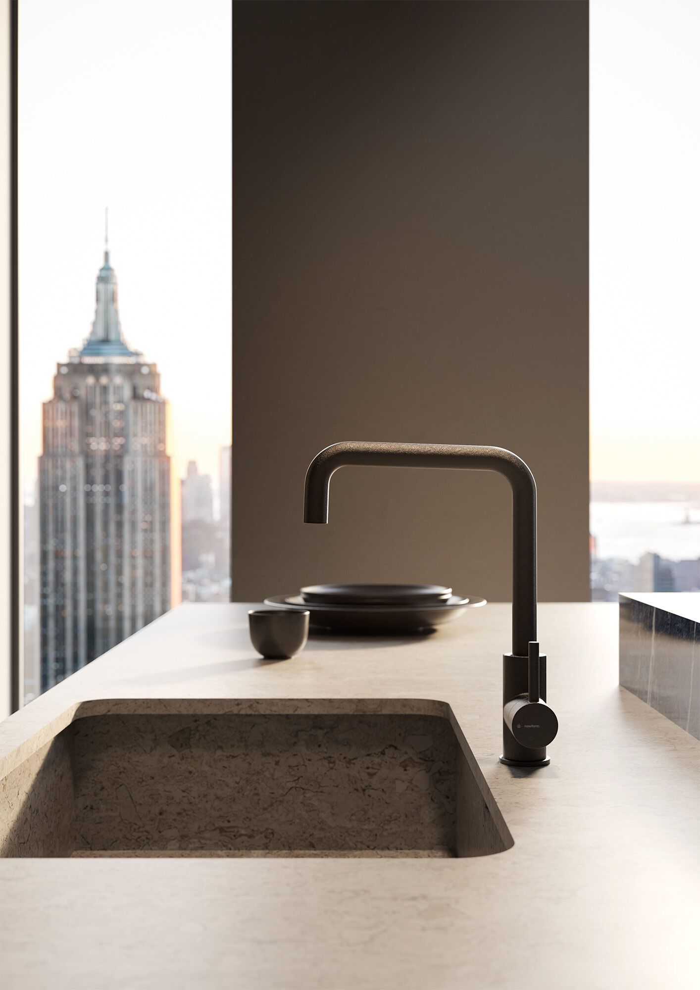 Смеситель для кухни с поворотным изливом Newform ARCH-00056090 - Вид №1