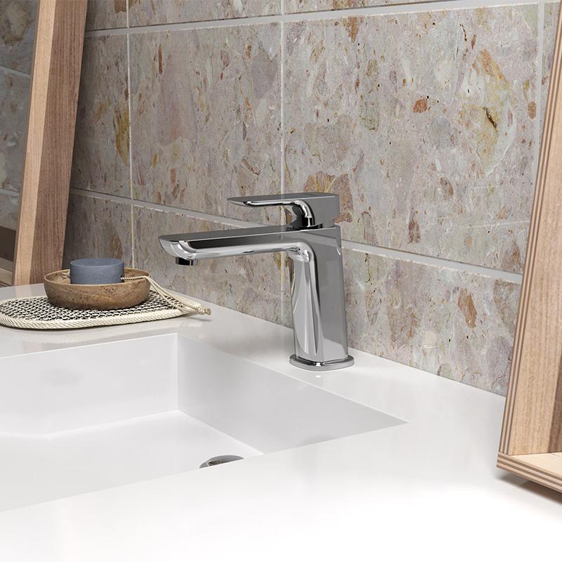 Paini Nove 09CR211MESR смеситель для раковины с донным клапаном  - Вид №1