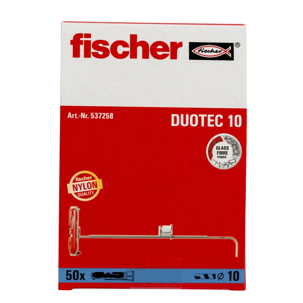 Дюбель-гвоздь Fisher Duotec 10x40 мм, нейлон, 50 шт. 81949956 STLM-2134931 FISCHER  - Вид №1