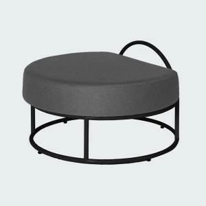 Пуф круглый темно-серый Bauhaus by Varya Schuka WOODI  00-3966310 Серый