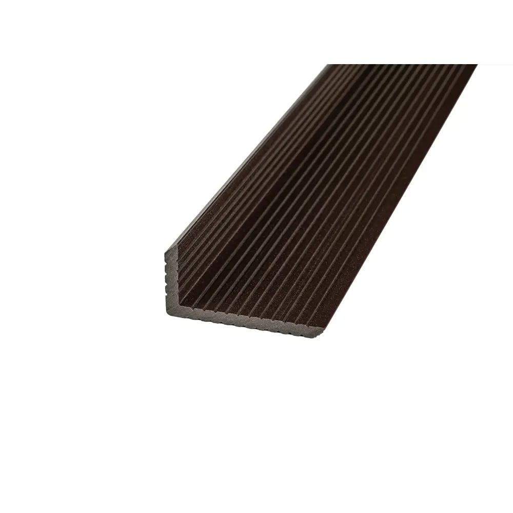 Уголок для террасной доски Groentec 70x35x3000 мм ДПК цвет венге STLM-2184180 - Вид №1