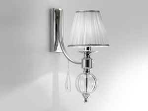 Настенный светильник из латуни и стекла