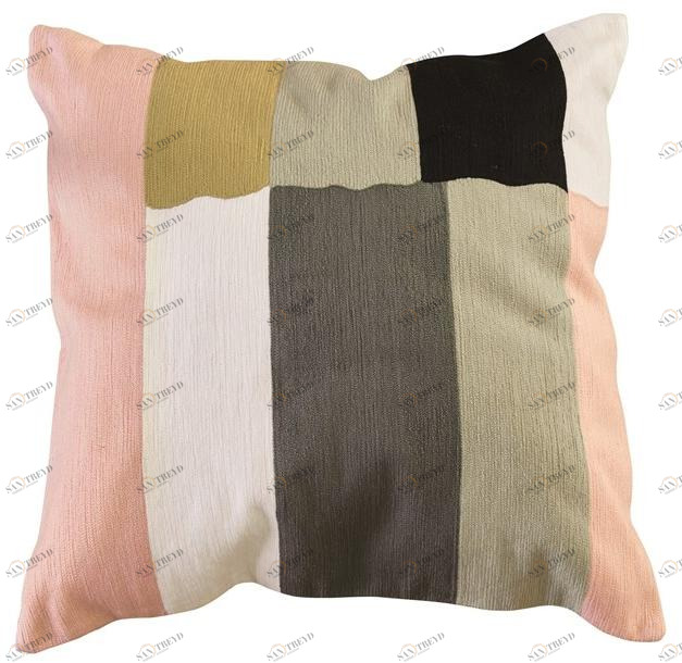 Toulemonde Bochart Подушка из ткани в квадратную полоску Cuscini sun-id-1398715