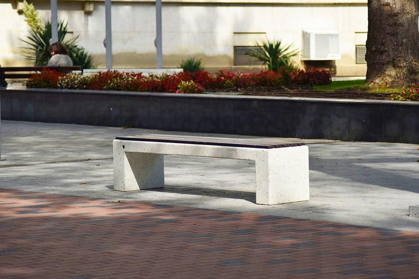 ENCHO ENCHEV - ETE Скамейка из бетона и дерева без спинки sun-id-1436545 - Вид №5
