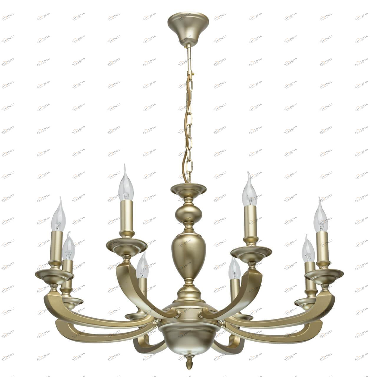 Подвесная люстра MW-Light Дэль Рей 4 700010908 MW-LIGHT ДИЗАЙНЕРСКИЕ, ДЭЛЬ РЕЙ 187443 Золотой 