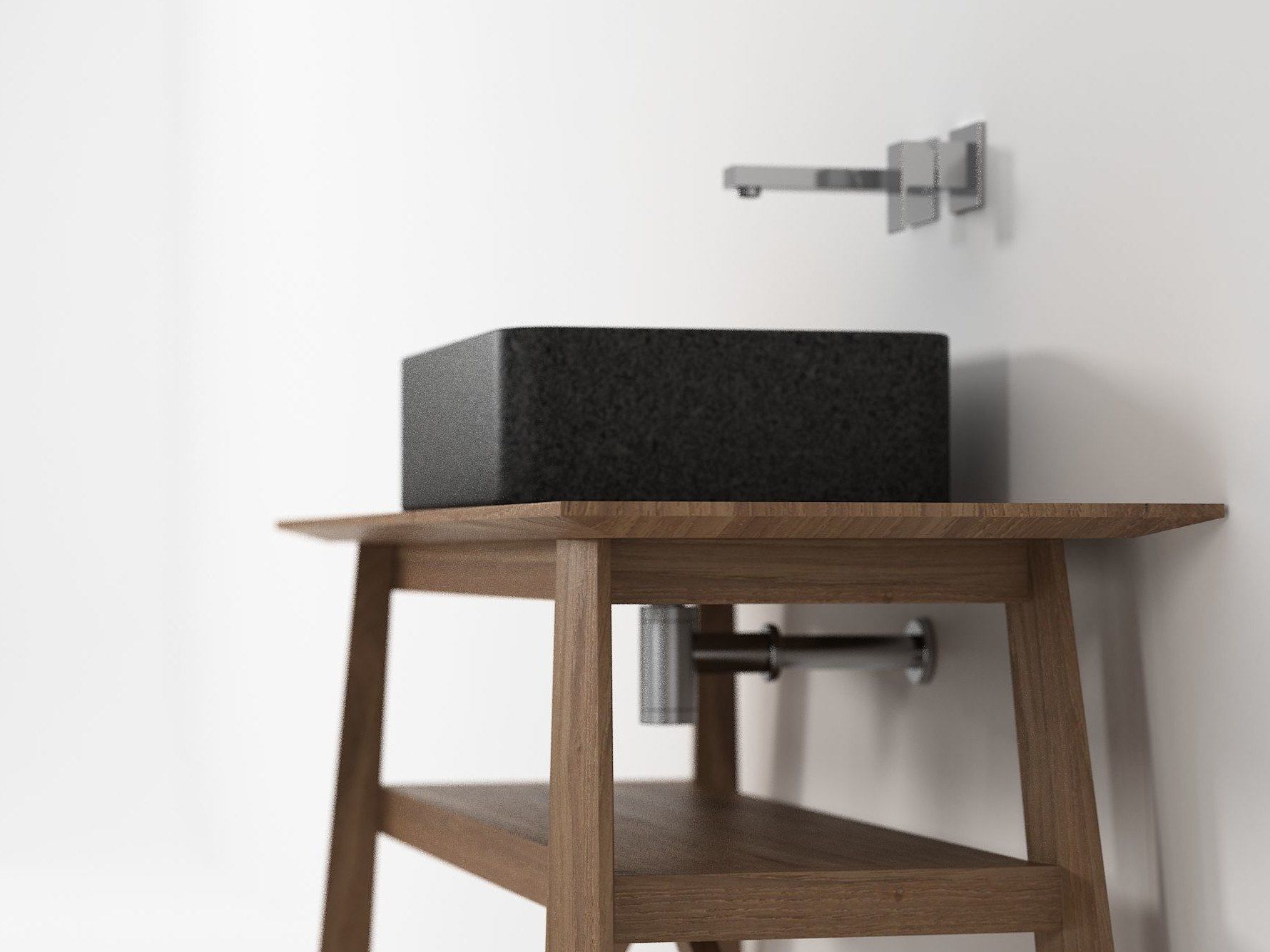 Шкаф для умывальника из массива дерева KARPENTER Carpenter Bath ARCH-00049392 - Вид №2