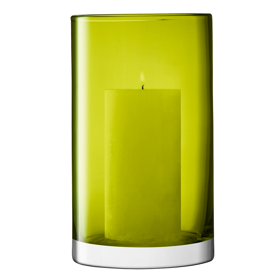 Ваза цилиндрическая Flower Colour 25 см зелёная LSA International G130725414 - Вид №4