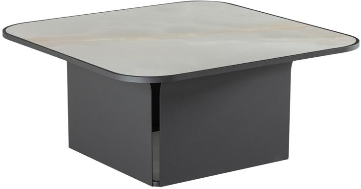 Tonin Casa Низкий квадратный журнальный столик из крашеного металла sun-id-1493333 - Вид №3