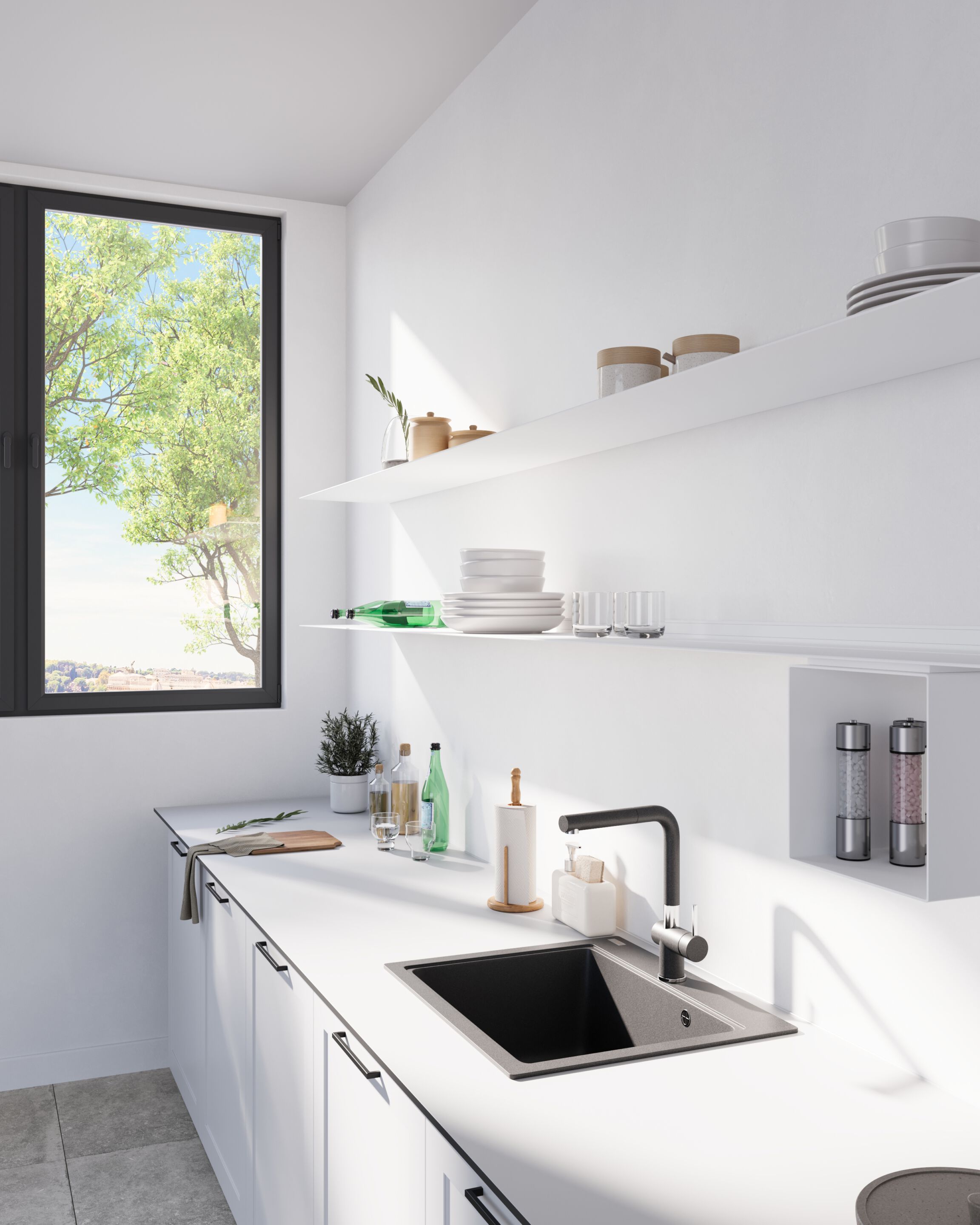 Алюминиевый держатель бутылки / полка Strackk WINE BOTTLE HOLDER ARCH-00074154 - Вид №5