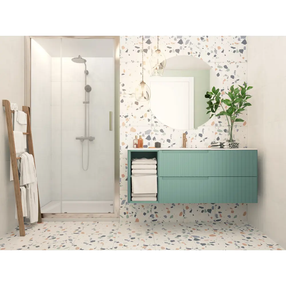 Керамогранит Шахтинская Плитка Гермес 40x40 см 1.6 м² матовый цвет белый STLM-2168100 - Вид №3