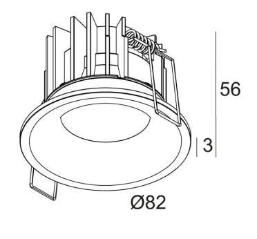 Алюминиевый круглый светодиодный светильник Deltalight Reo ARCH-00028277 - Вид №13